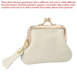 ロイヤルバガー小銭入れ女性のための本物の牛革チェンジポーチファッションキスロック小さな財布財布ミニ収納袋 1475 