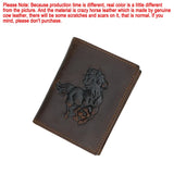 ロイヤルバガーヴィンテージ財布男性用本物の牛革大容量カードホルダークレイジーホースレザーシンプルなクラッチ財布 1462 