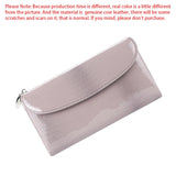 Royal Bagger Genuine Cowhide Long Wallets for Women Patent Leather Clutch Wallet Fashion Vintage Coin Purse Card Holder 1557