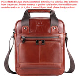 Royal Bagger Shoulder Crossbody Bags for Men Genuine Cow Leather Large Capacity Messenger Bag Vintage Commuter Handbag 1549