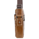 Royal Bagger Vintage Genuine Cow Leather Sling Bag, Multifunctional and Large Capacity Shoulder Crossbody Bag for Men 1627