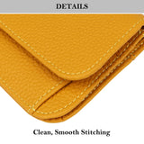 Royal Bagger RFID Short Wallet for Women Genuine Cow Leather Large Capacity Key Chain Card Holders Fashion Trifold Wallets 1459